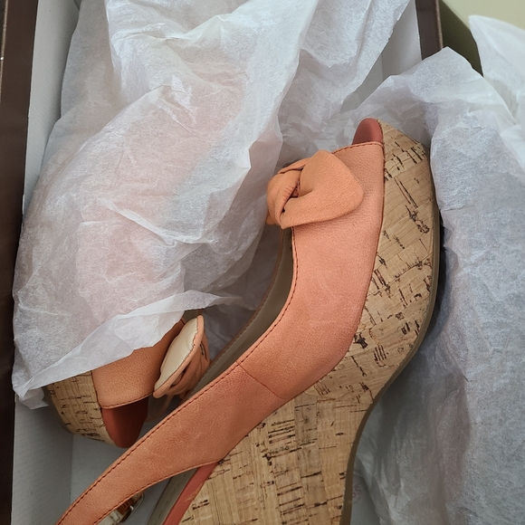 *2/30 symmer clearout* NIB s.8 Franco Sarto leather wedges - Picture 5 of 6